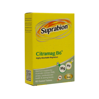 قرص سیترامگ ب6 سوپرابیون بسته بندی 60عددی