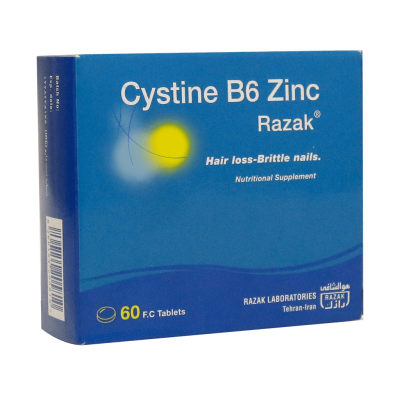 قرص سیستین ب6رازک بسته 60عددی