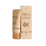 ضدآفتاب کرم پودری بژ روشن spf40 انواع پوست مدیسان