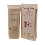 ضدآفتاب کرم پودری و پرایمری سان سیف انواع پوست بژ طبیعی spf50